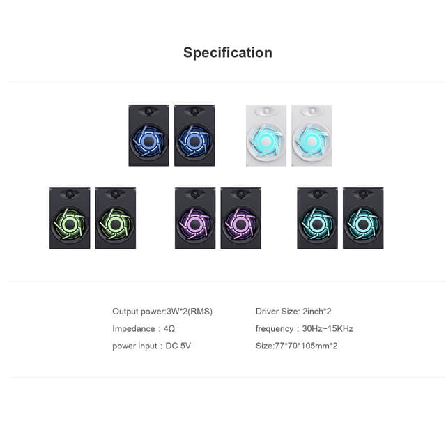 HAVIT SK706 GAMENOTE BACKLIT USB SPEAKER thumbnail 4