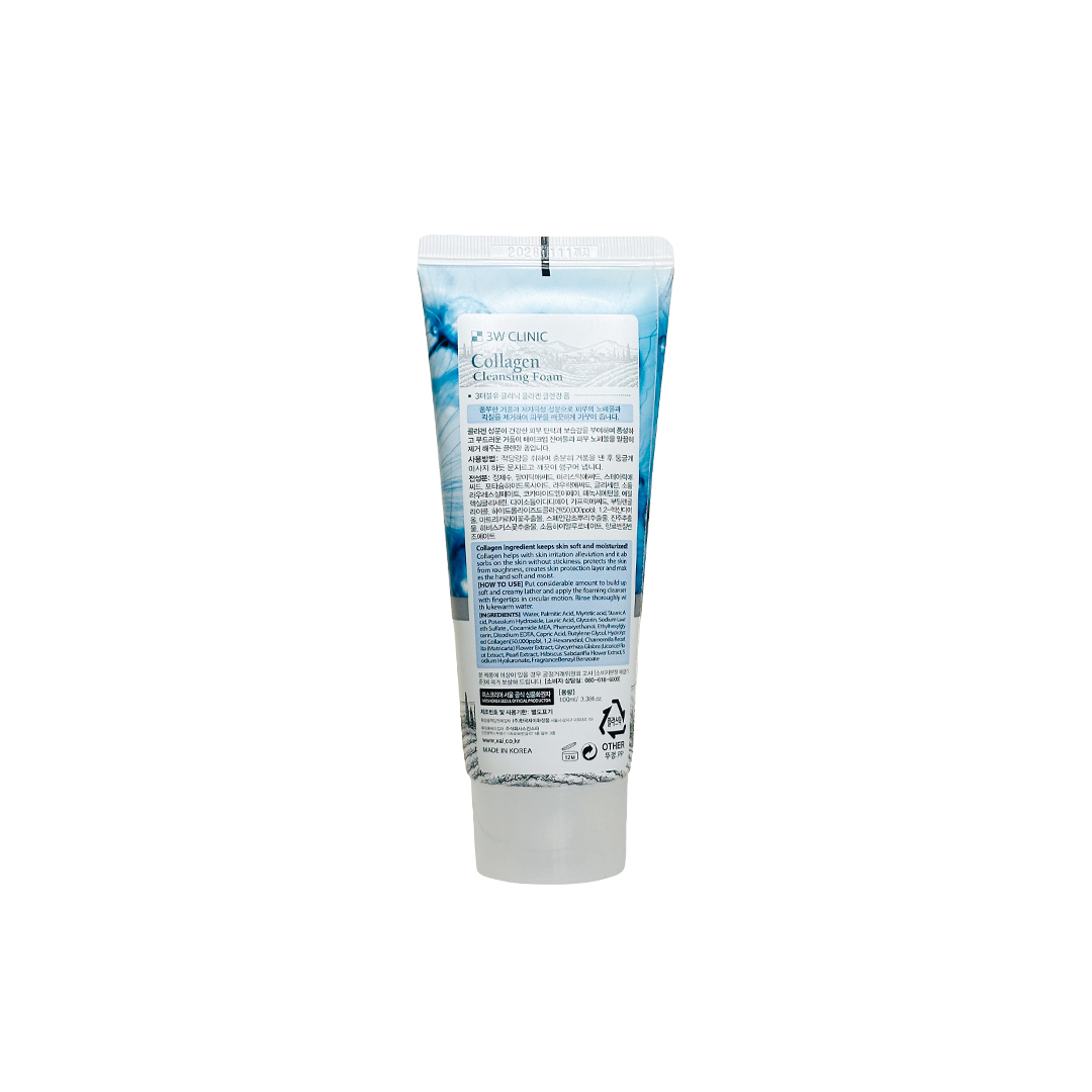 3W Clinic Collagen Cleansing Foam 100 ml thumbnail 3