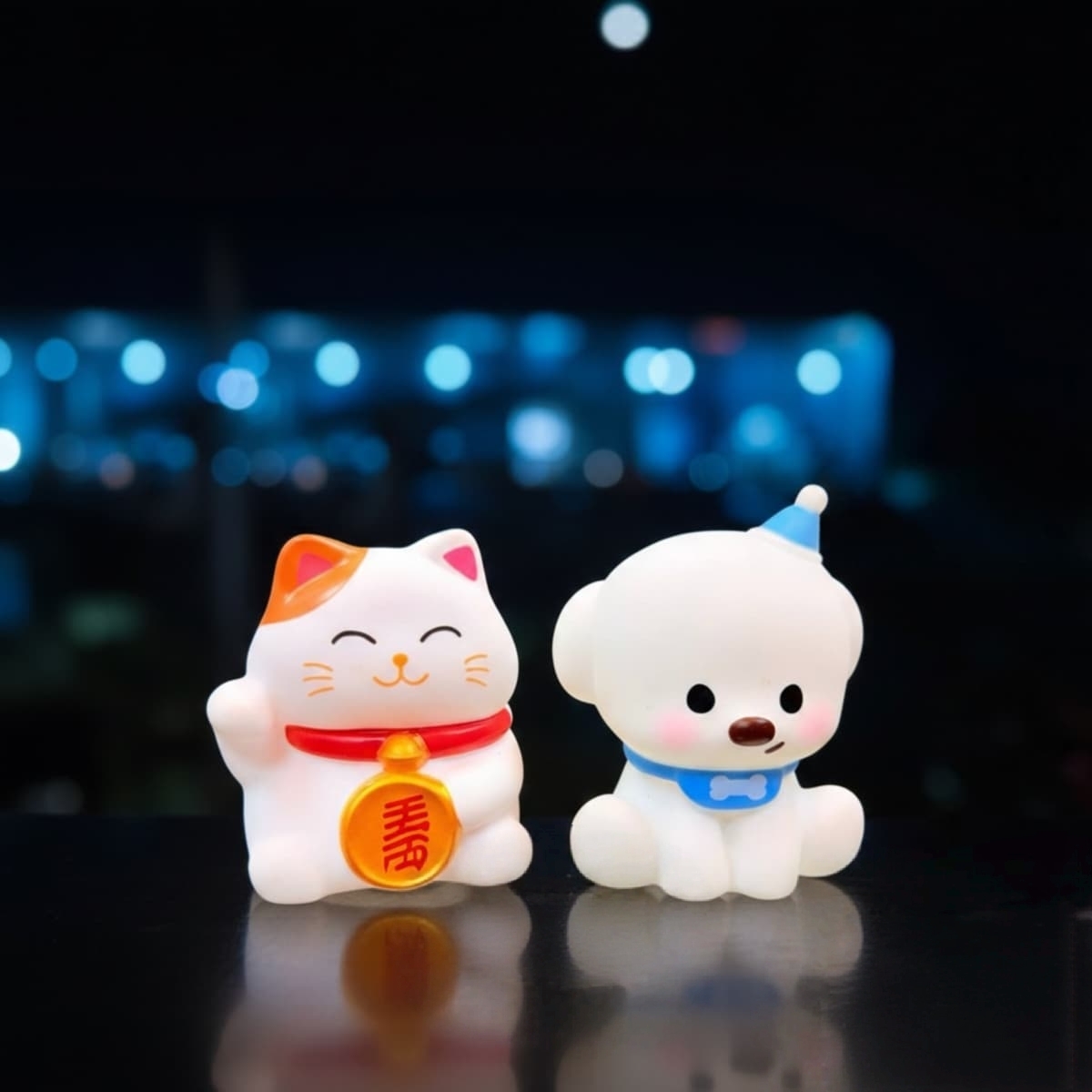 Maneki-neko, or Lucky Catfigurine Night Light L0379 thumbnail 7