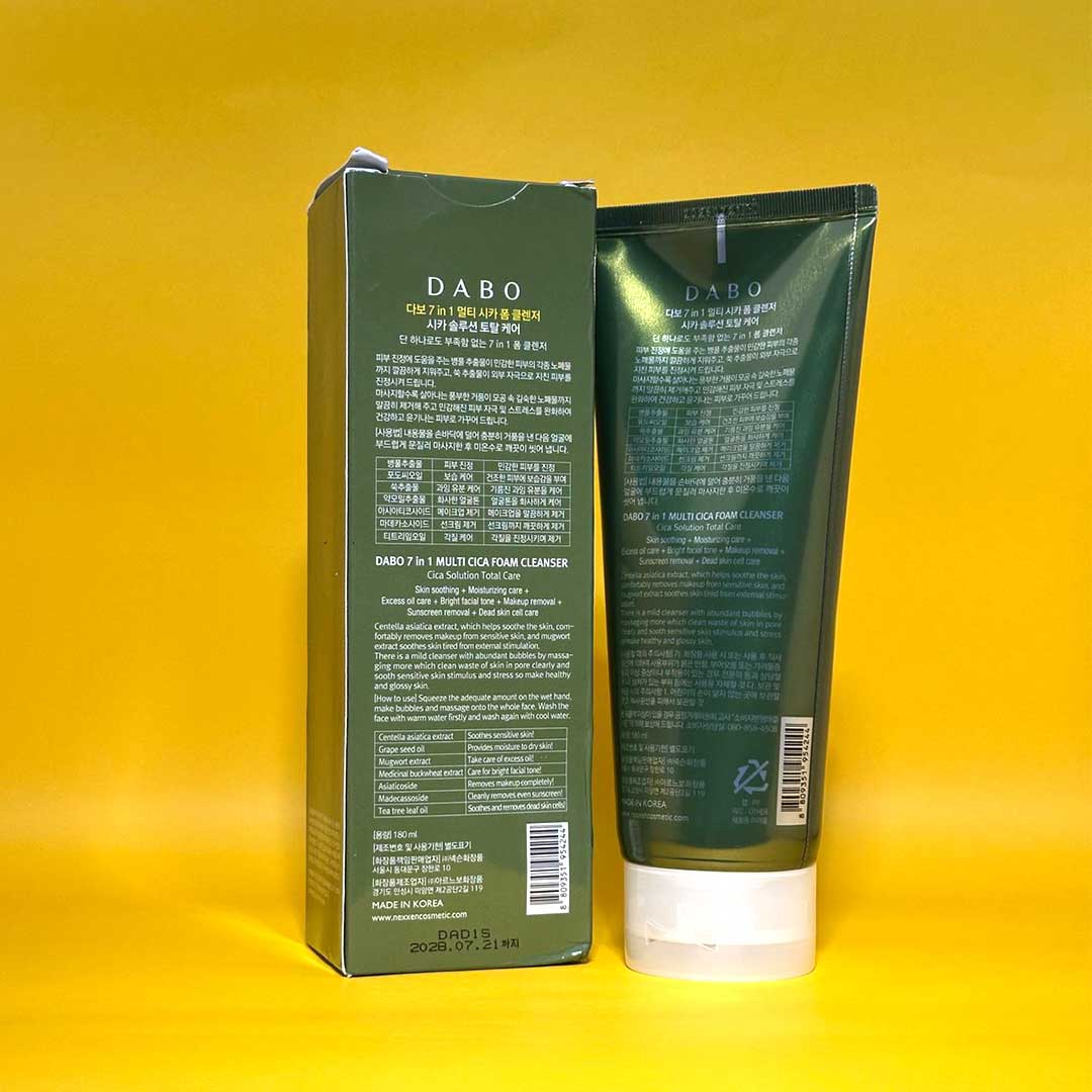 Dabo 7 In 1 Multi Cica Foam Cleanser 180 ml thumbnail 4