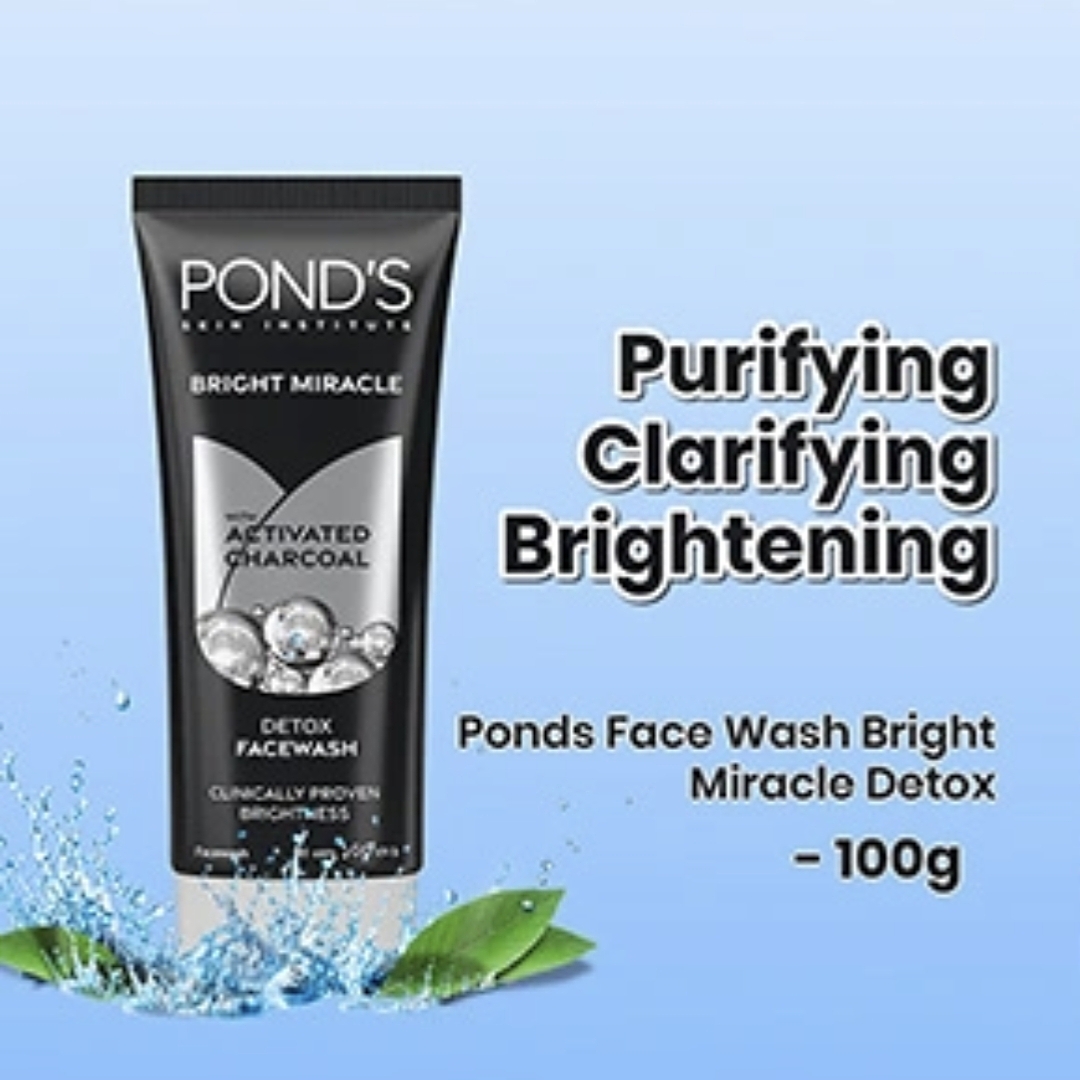 Ponds Face Wash Bright Miracle Detox - 100g