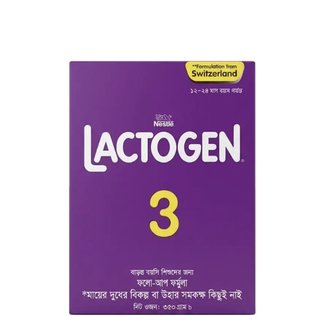 Nestle Lactogen 3 Formula Milk Powder (1-2Years) - 350g