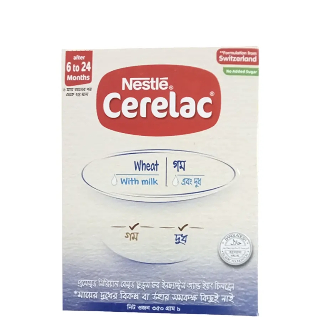 Nestle Cerelac Wheat with Milk (6-24m) - 350g