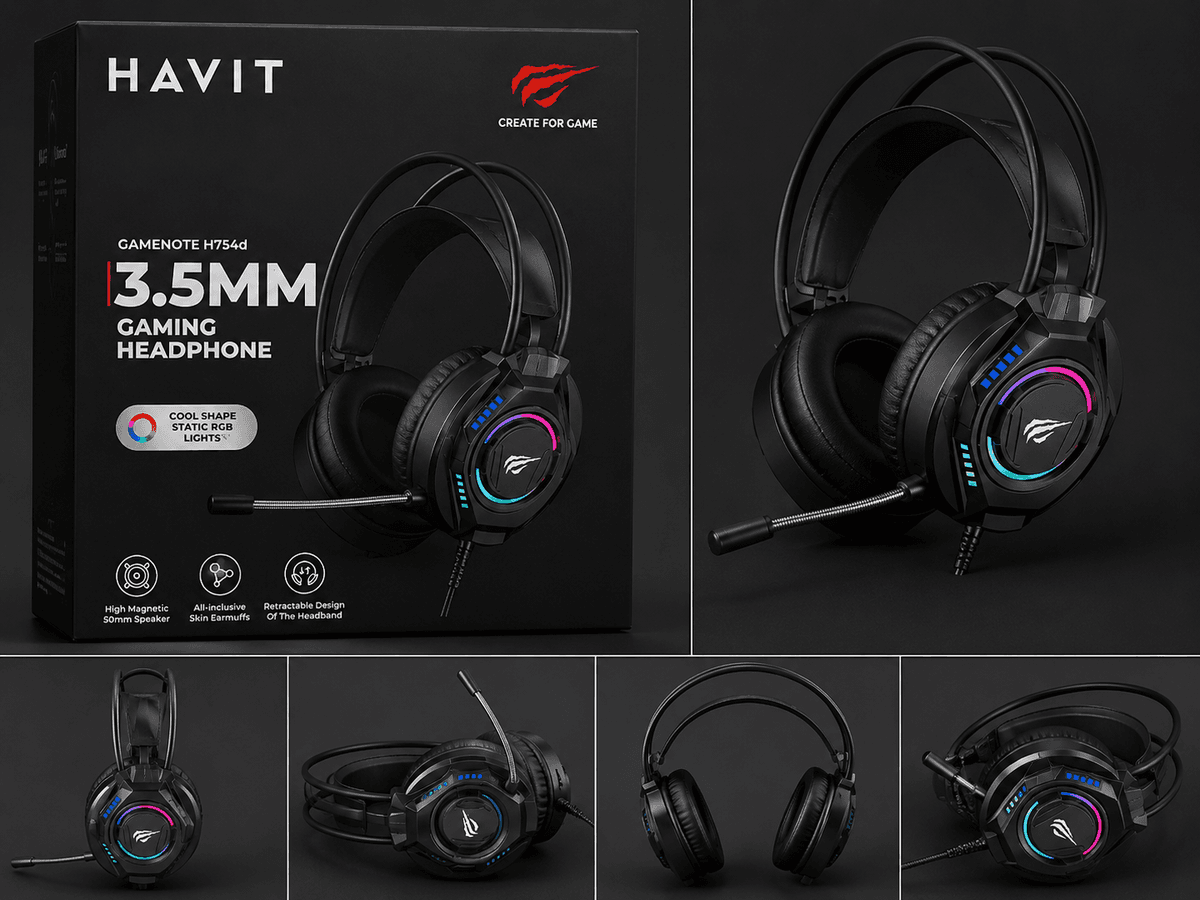 HAVIT GAMENOTE H754d Gaming Headphone 🎧