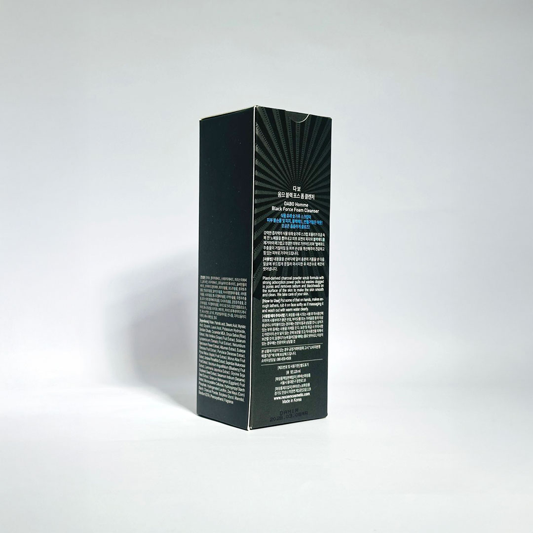 Dabo Black Force For Men Foam Cleanser 120 ml thumbnail 4