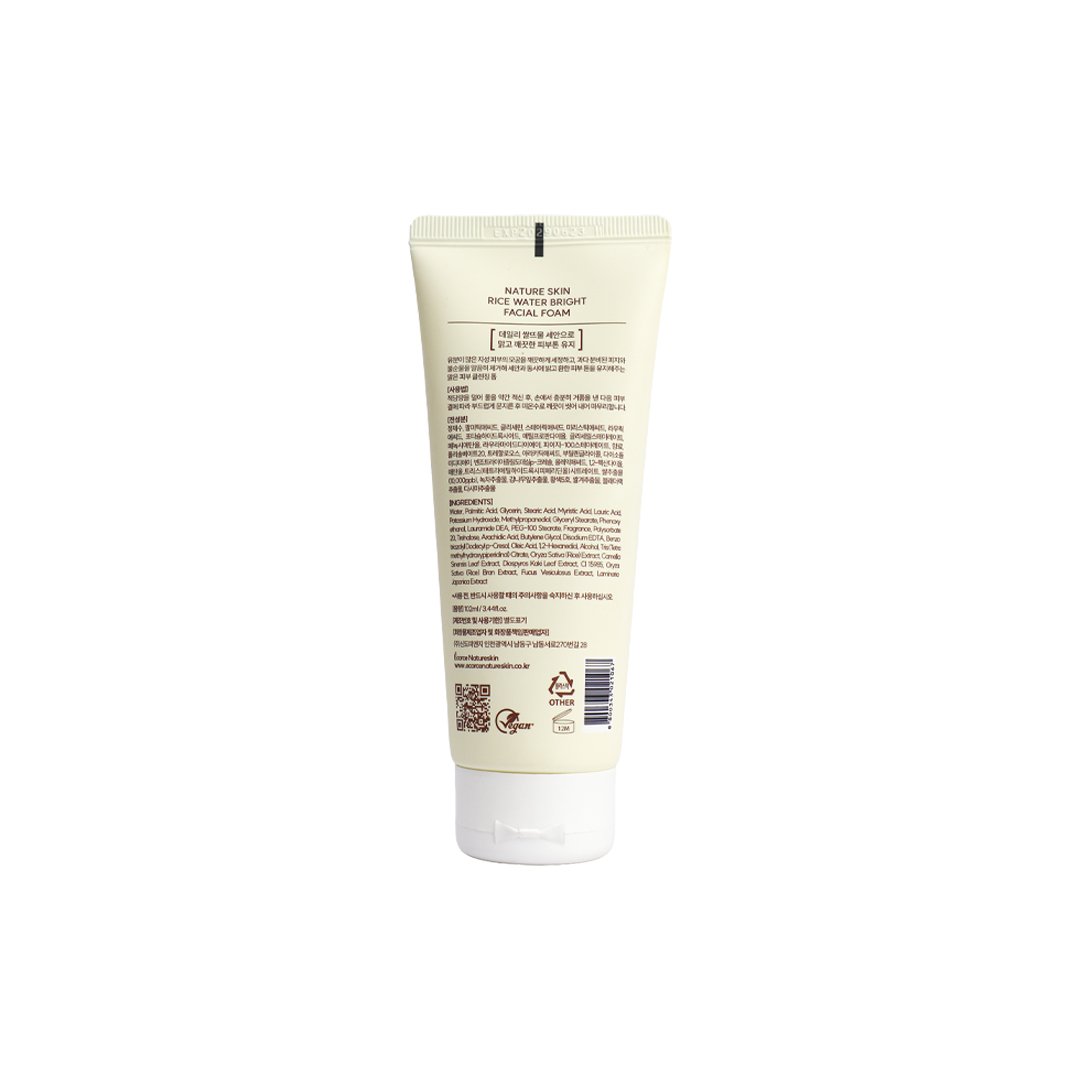Nature Skin Rice Water Bright Facial Foam 102 ml thumbnail 2