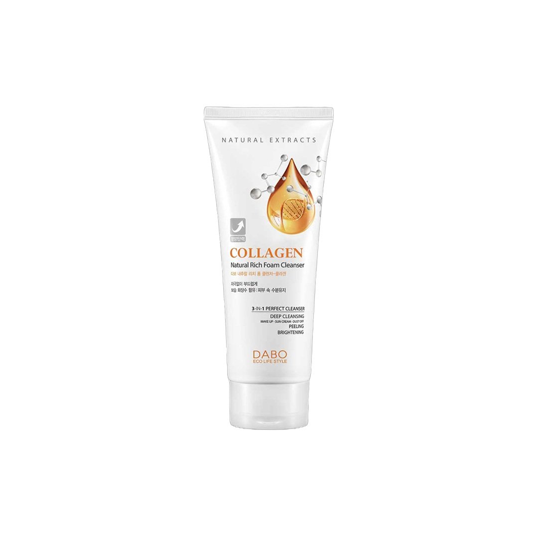 Dabo Natural Rich Foam Cleanser Collagen 180 ml thumbnail 2