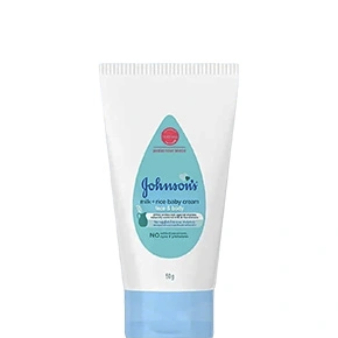 Johnsons Face & Body Milk + Rice Baby Cream - 50g