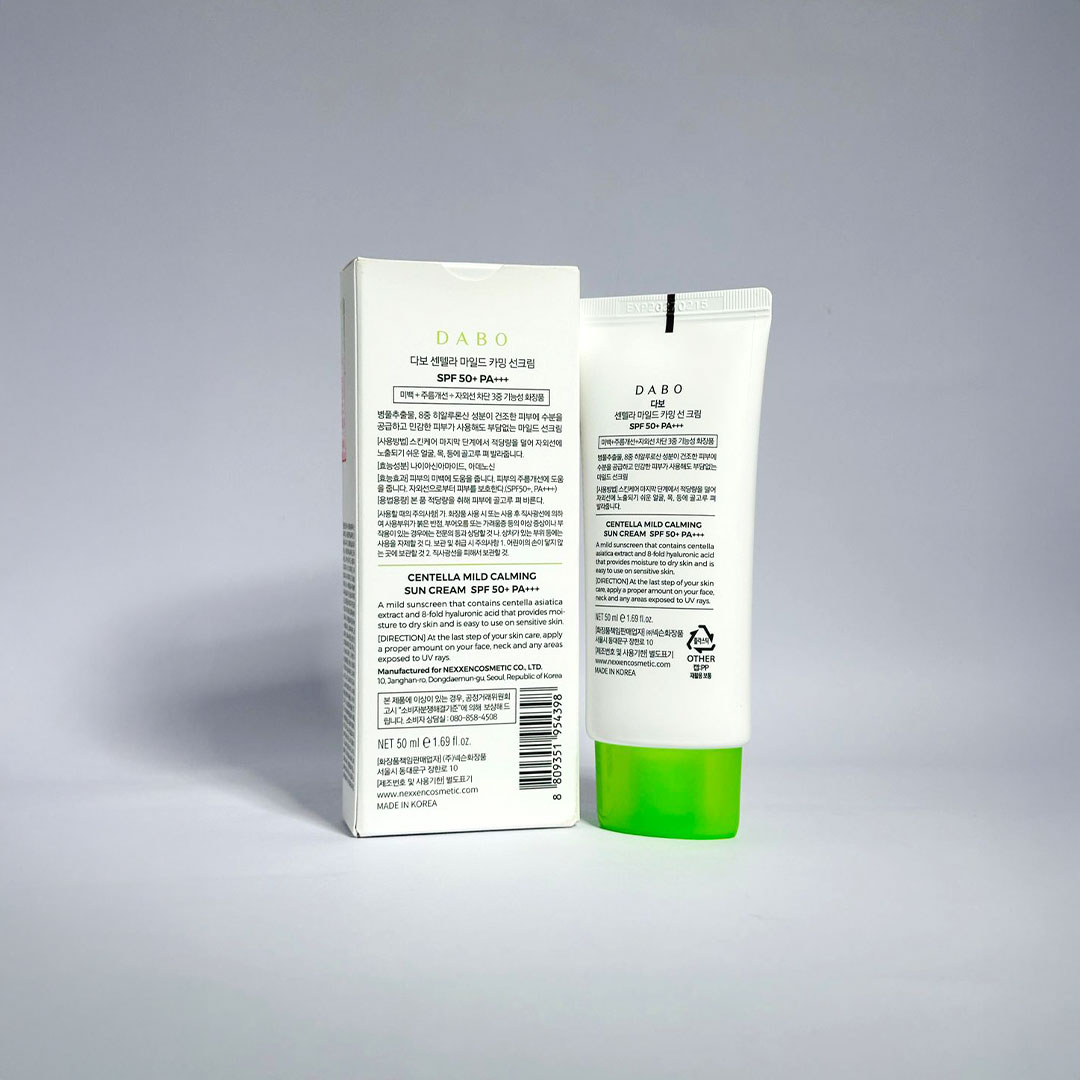 Dabo Centella Mild Calming Sun Cream Spf 50+ PA+++ 50 ml thumbnail 4