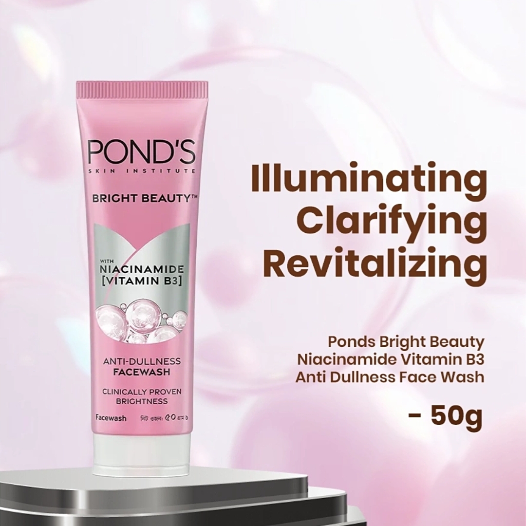 Ponds Bright Beauty Niacinamide Vitamin B3 Anti - Dullness Face Wash - 50g