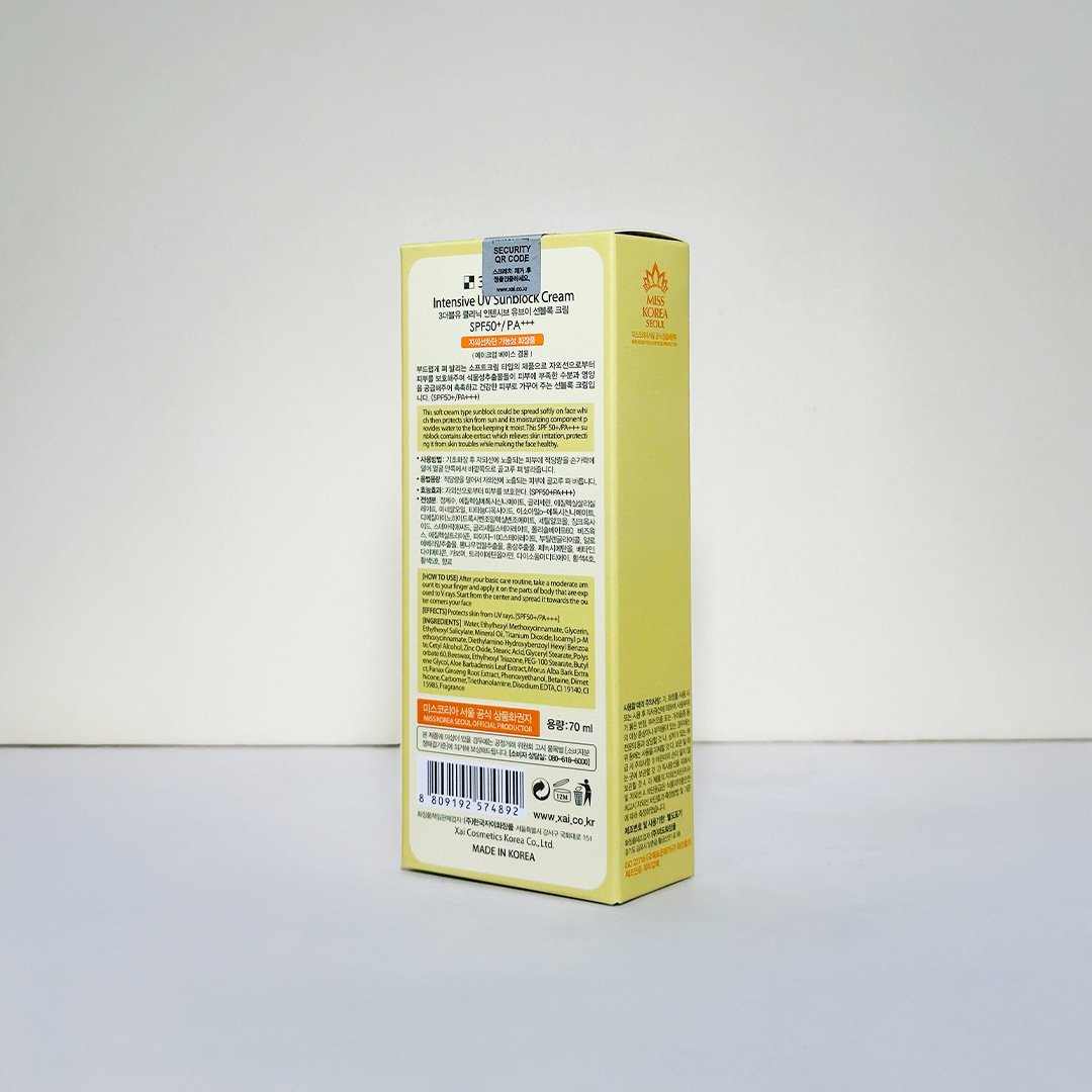 3w Clinic Intensive UV Sunblock Cream 70 ml thumbnail 4