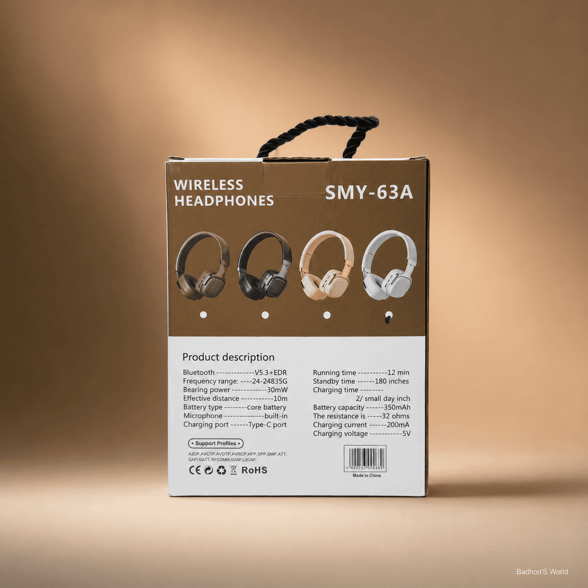 SMY-63A Wireless Headphones thumbnail 8