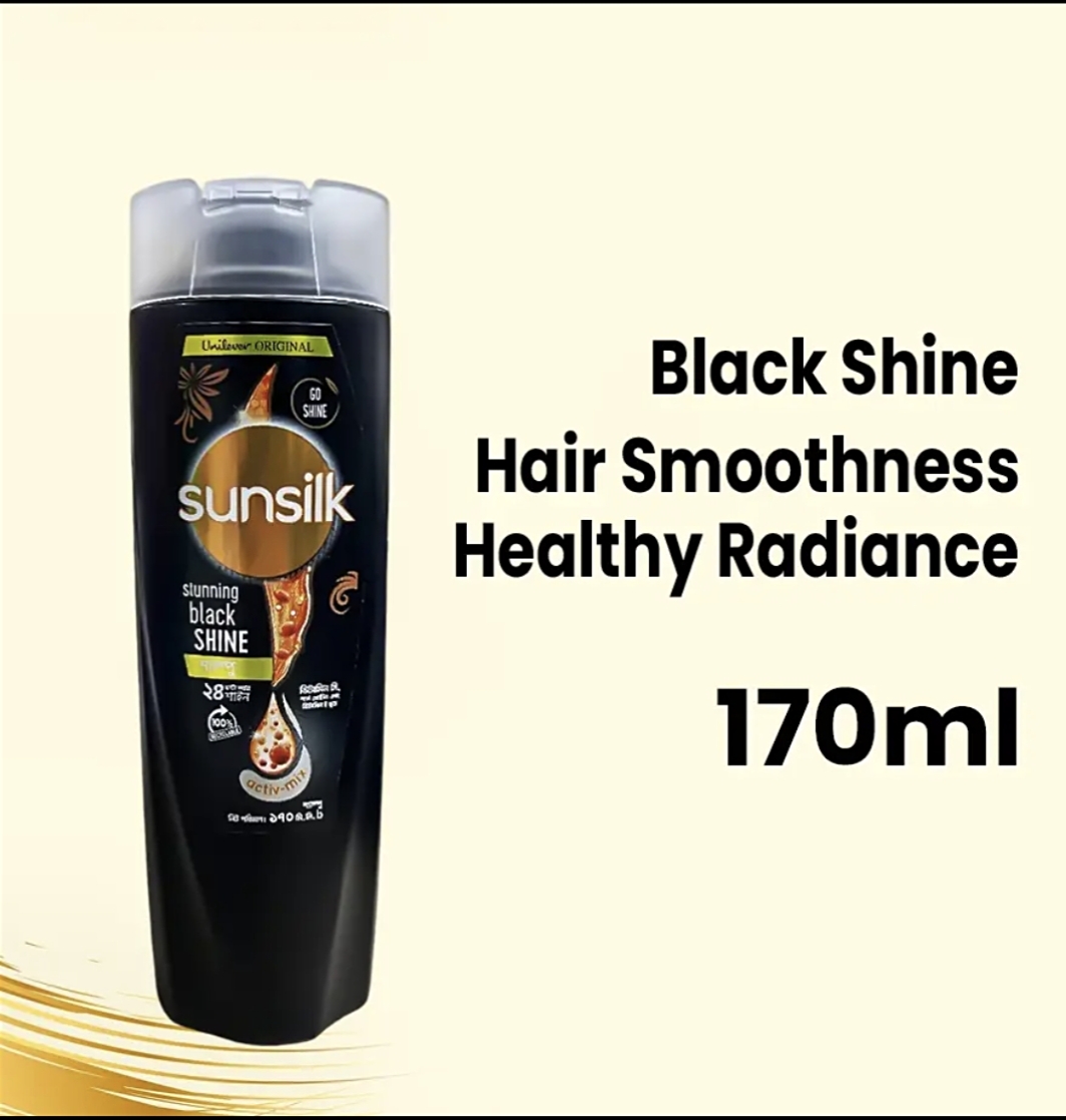 Sunsilk Stunning Black Shine Shampoo - 170ml