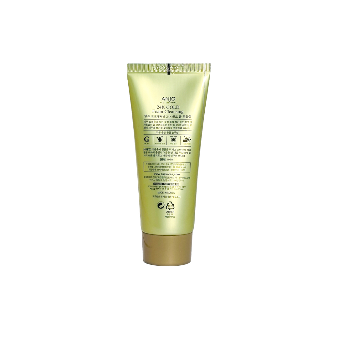 Anjo Professional 24K Gold Foam Cleansing 100 ml thumbnail 2
