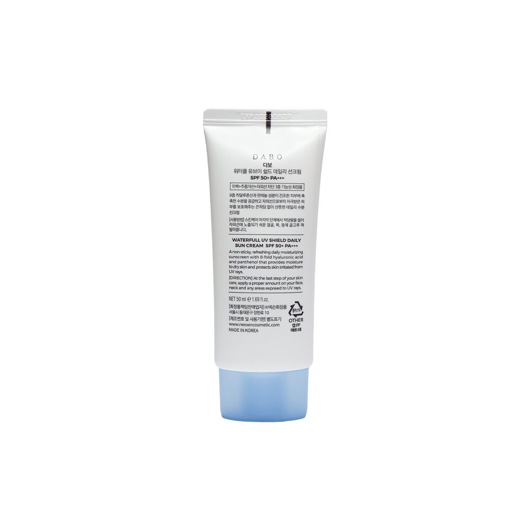 Dabo Waterfull Uv Shield Daily Sun Cream SPF 50+ PA+++ 50 ml thumbnail 2