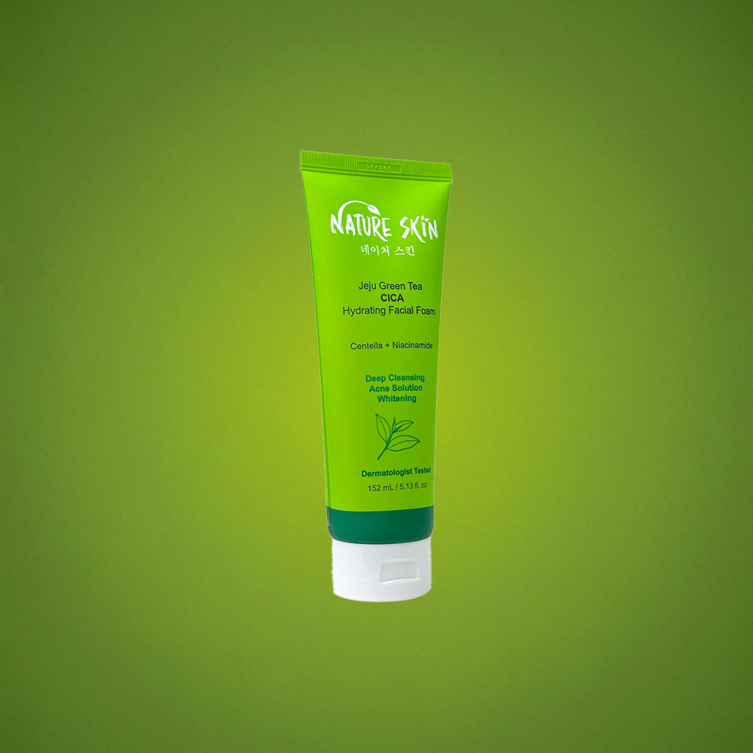 Nature Skin Jeju Green Tea CICA Hydrating Facial Foam 152 mL thumbnail 3