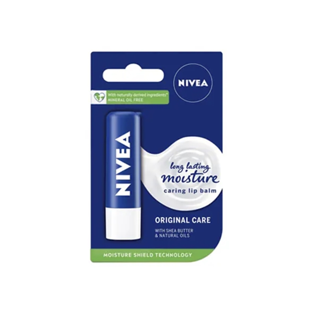 Nivea Original Care Long Lasting Moisture Caring Lip Balm - 5.5ml