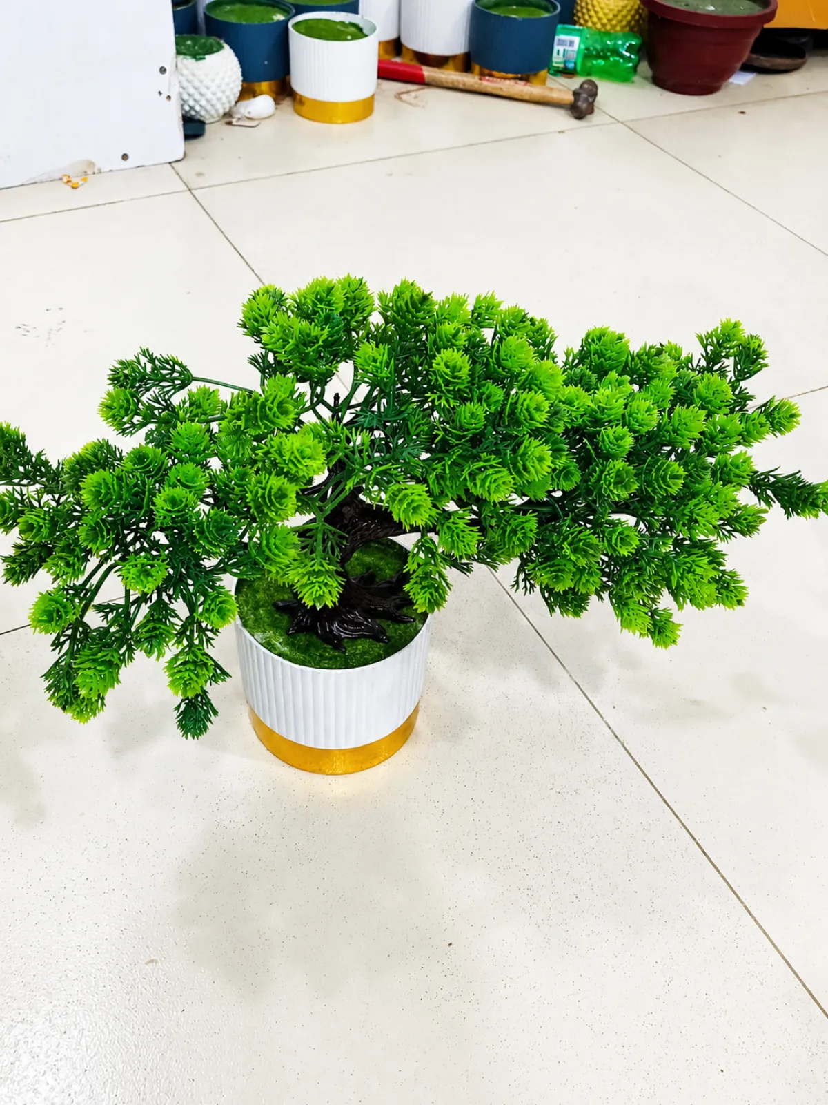 Green Blossom Bonsai Tree