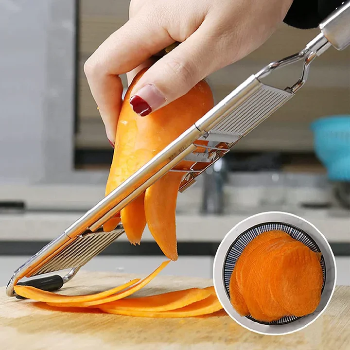 Premium Multifunctional Stainless Steel Vegetable Slicer & Grater-এর 2 নম্বর ছবি