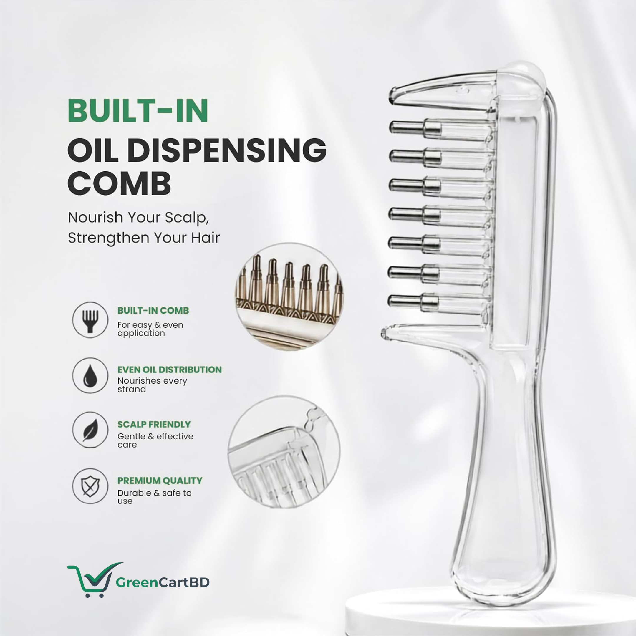 Hair Oil & Serum Applicator Comb-এর 6 নম্বর ছবি