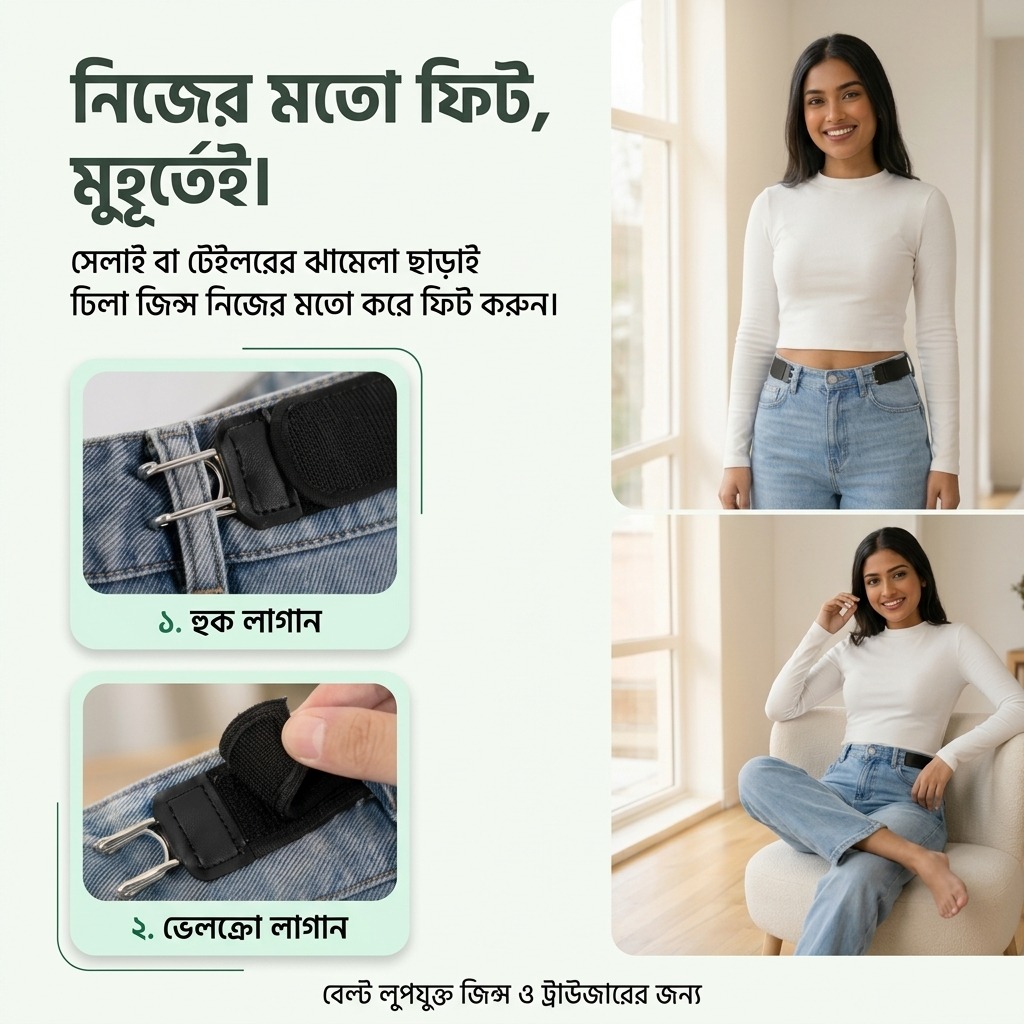 Premium Clip-Free Elastic Belt-এর 8 নম্বর ছবি