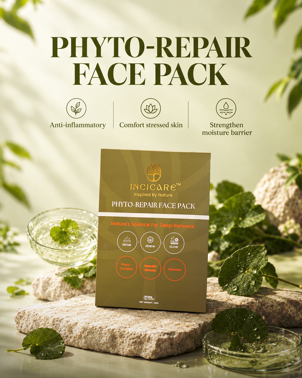 INCI CARE Phyto-Repair Face Pack (30gm)