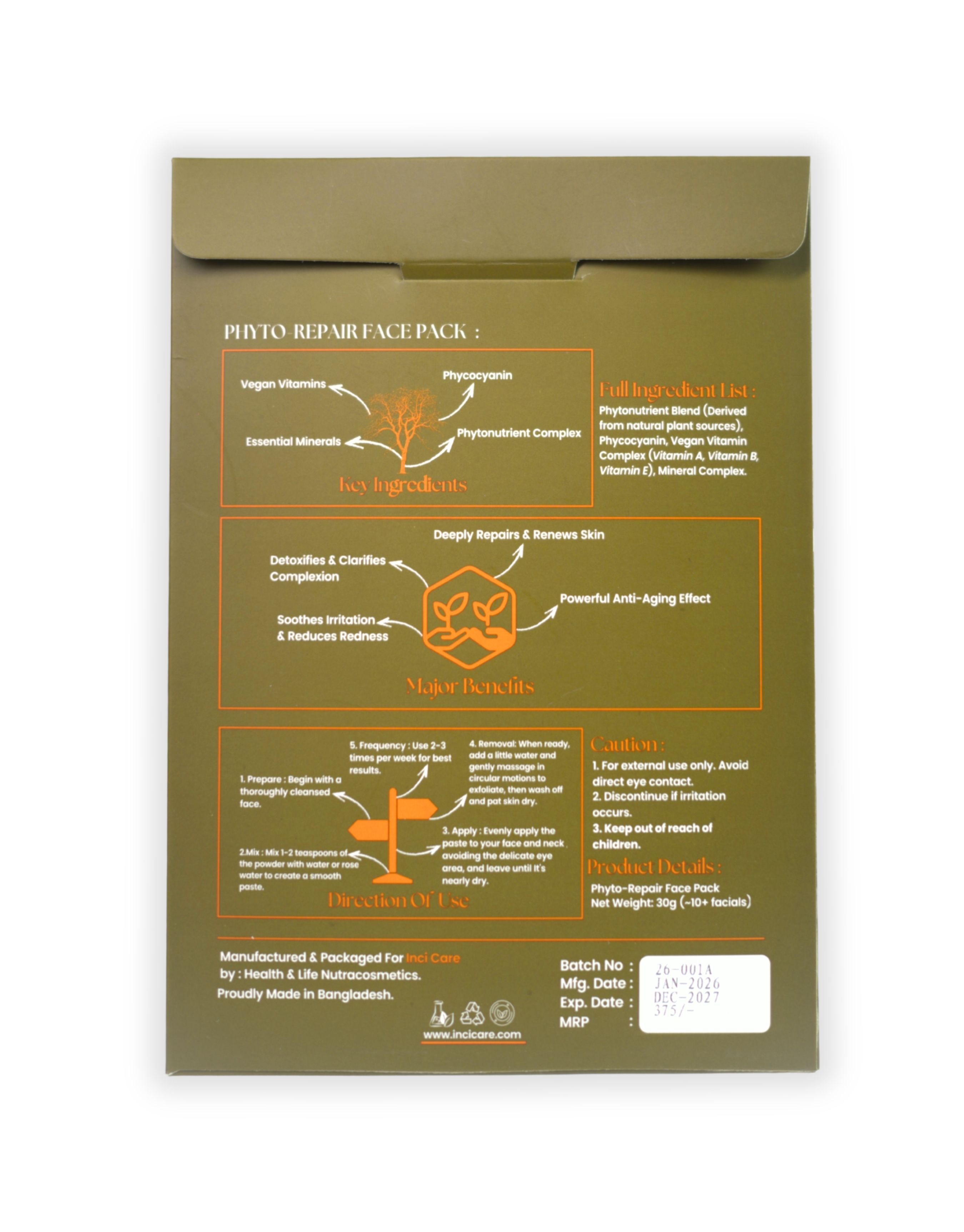 INCI CARE Phyto-Repair Face Pack (30gm) thumbnail 2