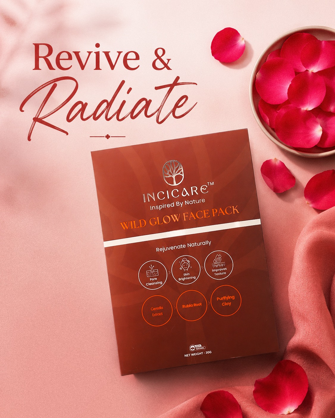 INCI CARE Wild Glow Face Pack (30gm)