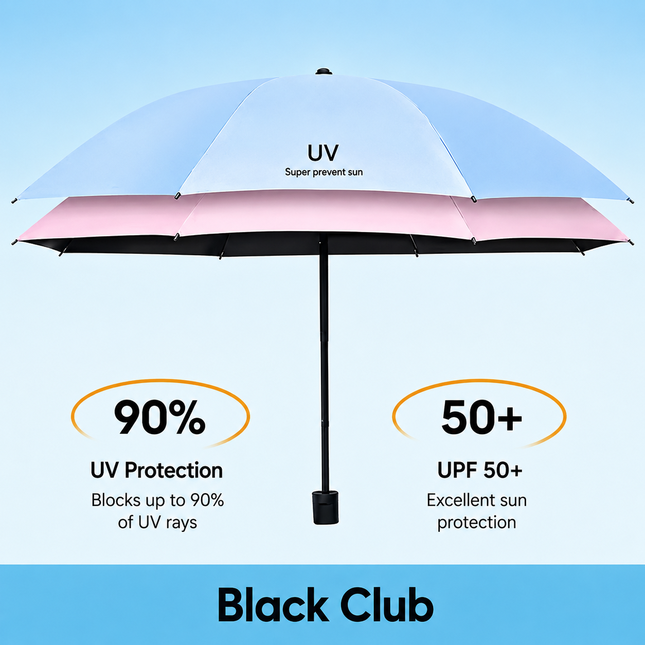 UV Protection Manual Sun & Rain Umbrella for Men and Women_img_2
