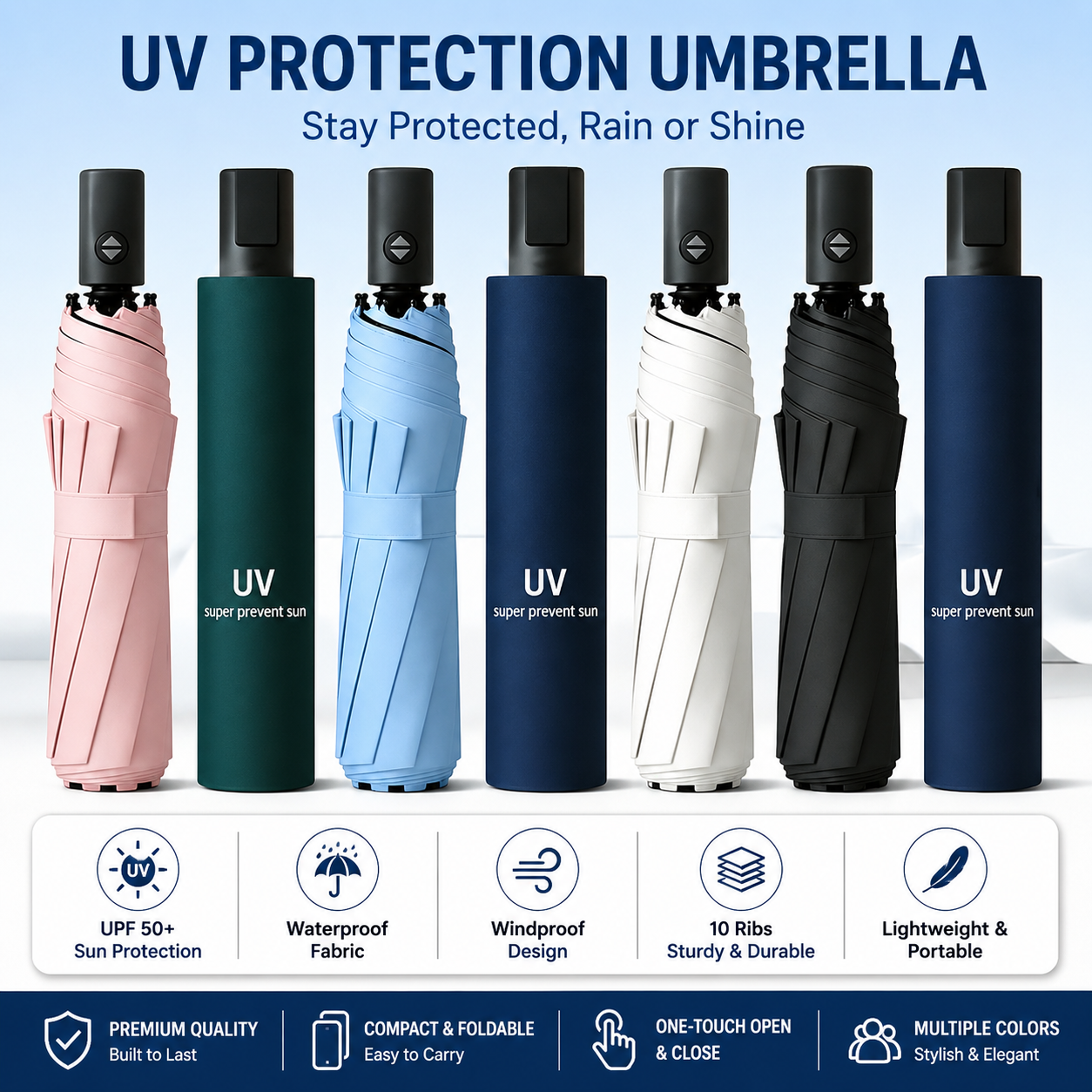 UV Protection Manual Sun & Rain Umbrella for Men and Women_img_0