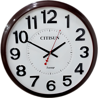 Citisun Analog Wall Clock Round Shape Coffee Citisun 62