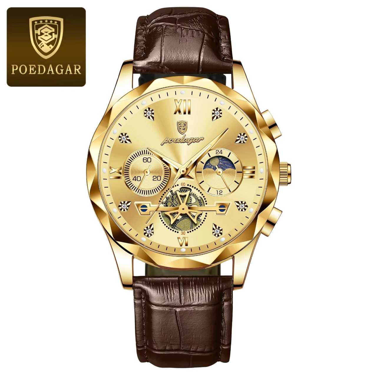 Poideger Watch. Full Golden P4