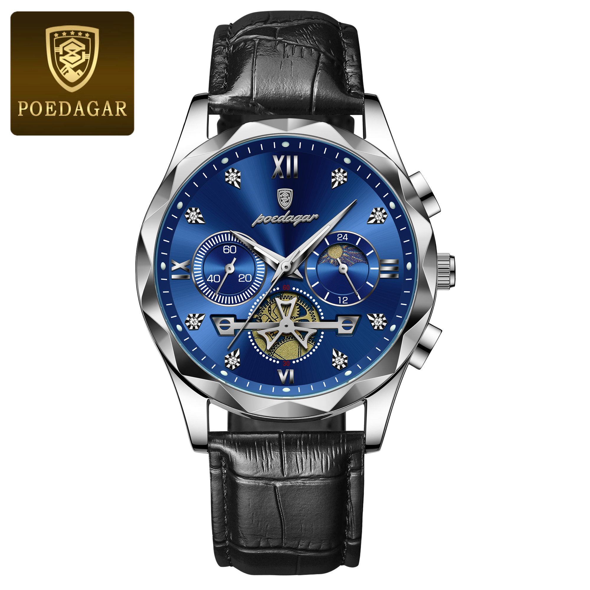 Poideger Watch. white blue P5