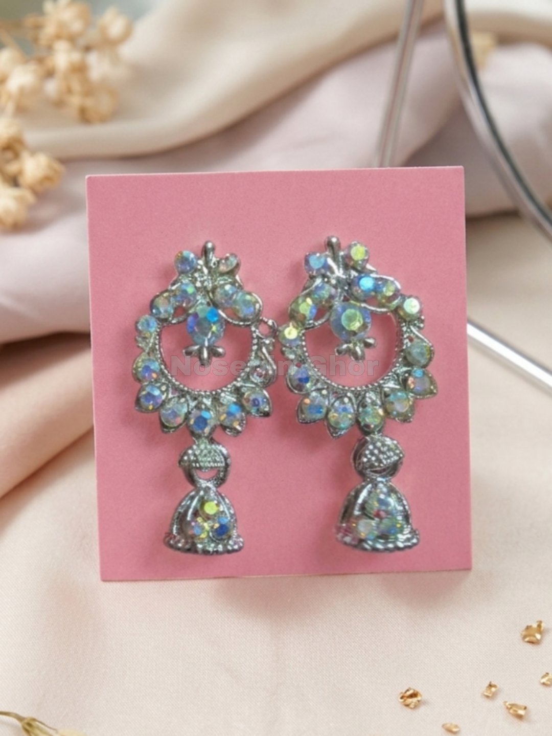 Silver Colour Earrings (Earring-4)