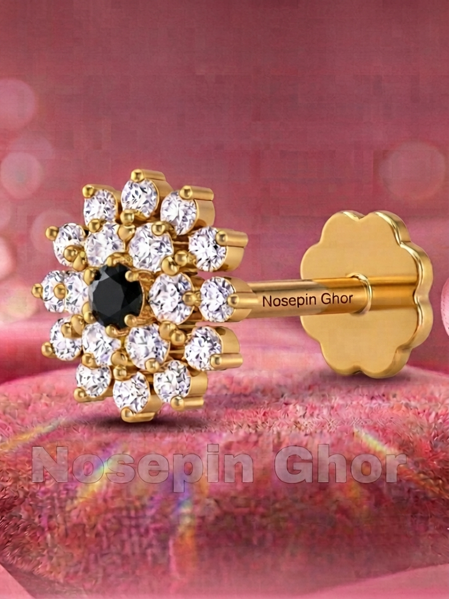19 Stone Diamond Curt Nosepine  (B-19)