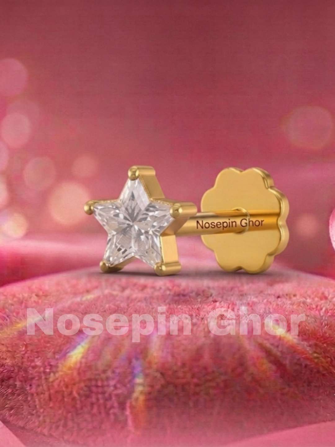 Star Diamond Curt Nosepine  (Star-W)