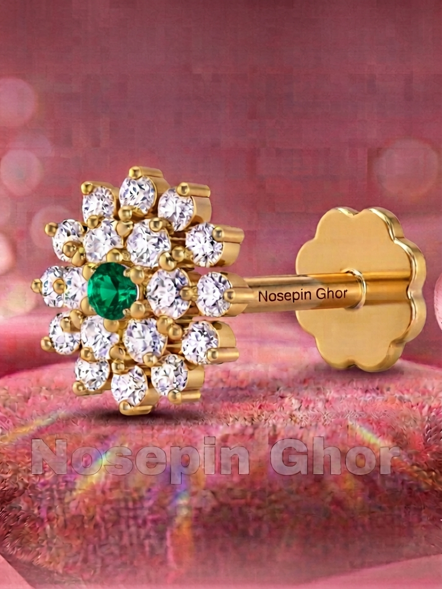 19 Stone Diamond Curt Nosepine  (G-19)