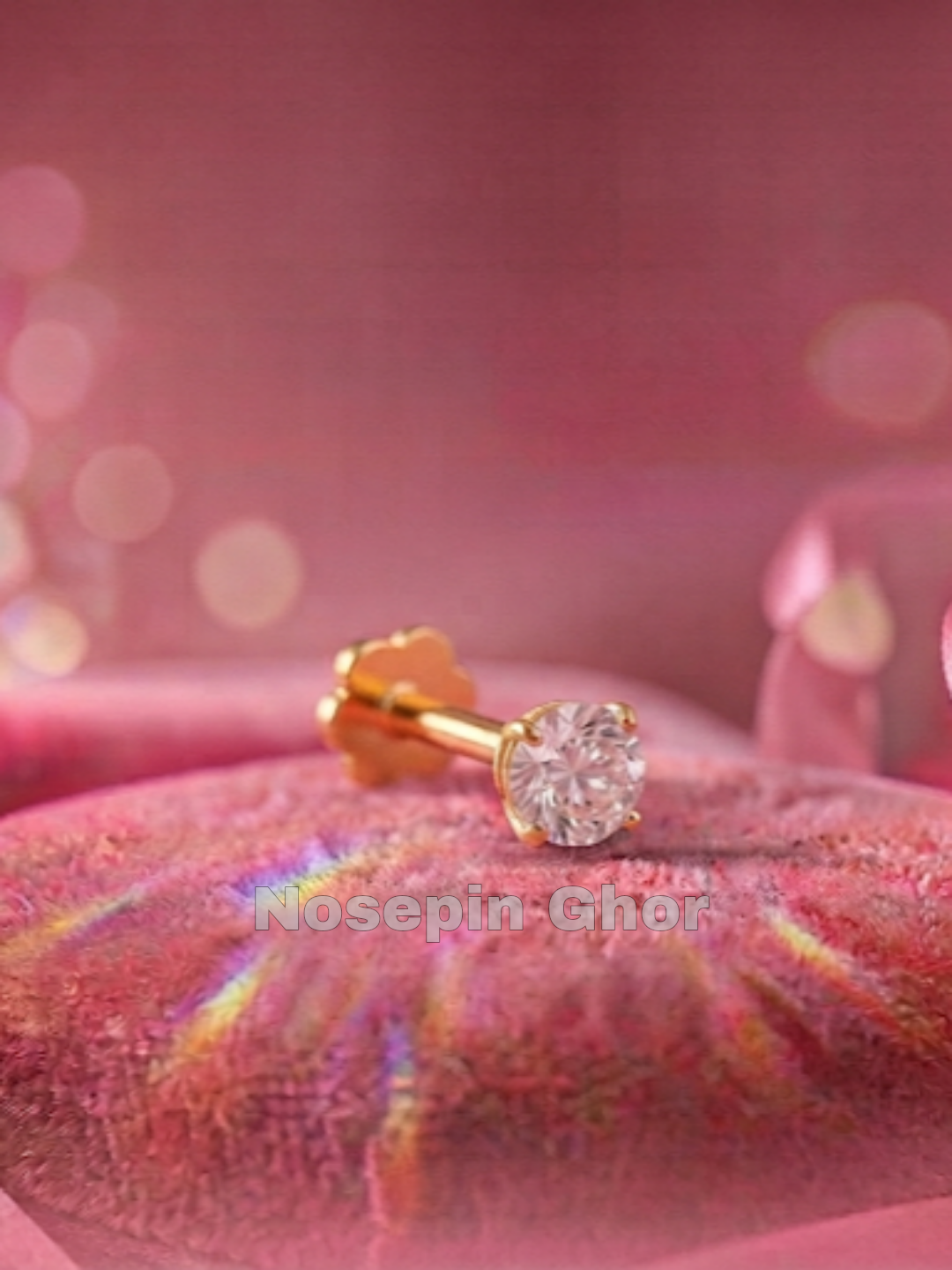 1 Stone Diamond Curt Nosepine  (W1)