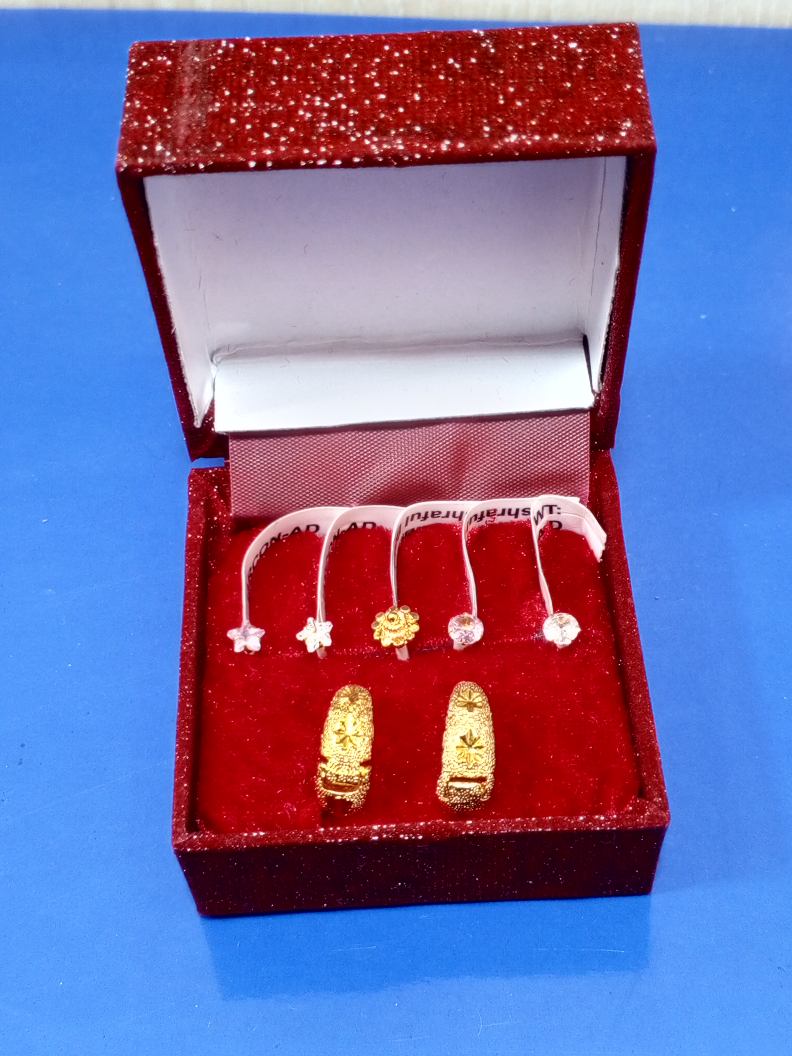 Diamond Curt (৫ পিস নাক ফুল কম্বো) ( N S 5 )