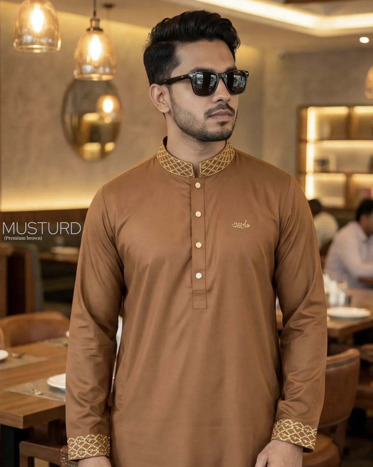PREMIUM - Brown colour panjabi