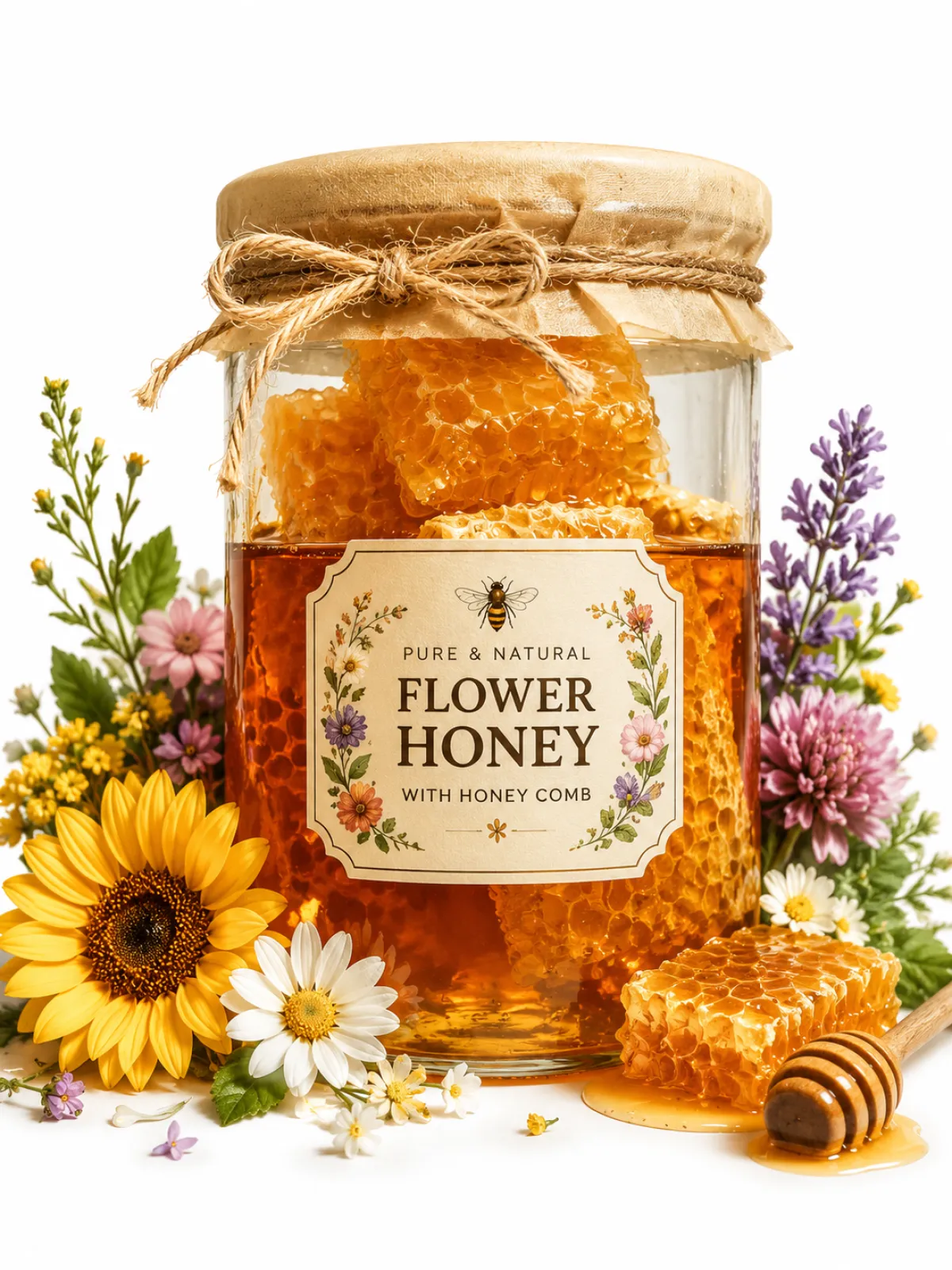 Multi Flower Honey -1kg - Image 1
