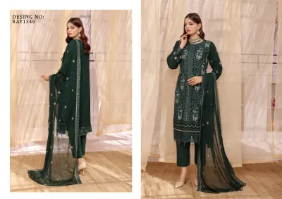 Emerald Grace – Premium Embroidered Three Piece_img_1