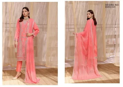Blush Royale – Elegant Peach Embroidered Three Piece_img_1