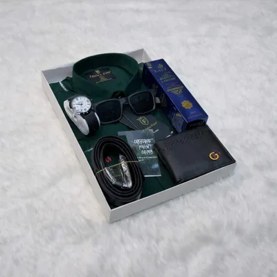 Green Shirt Gift Combo For Men_img_0