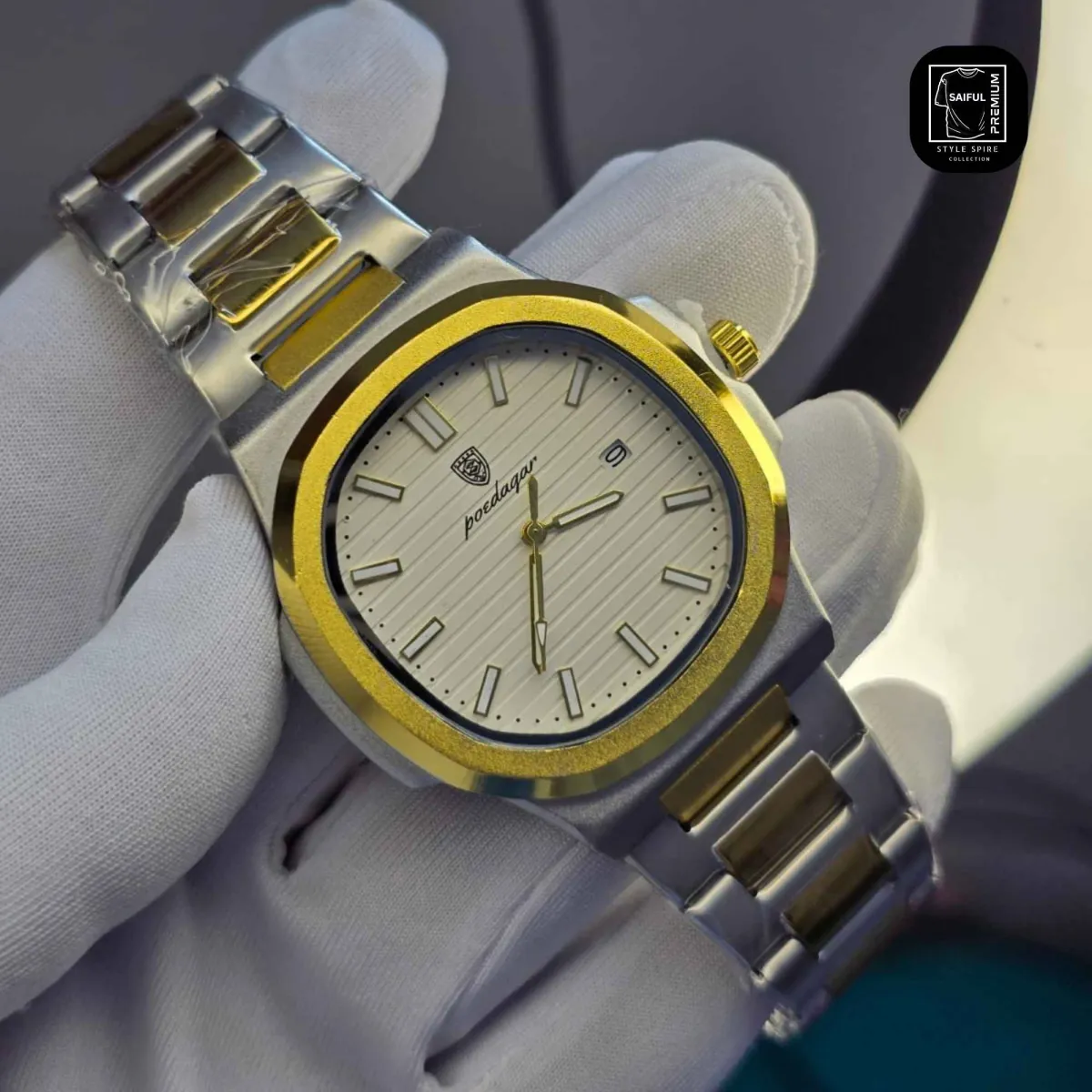 POEDAGAR 789 Luxury Square Watch for men