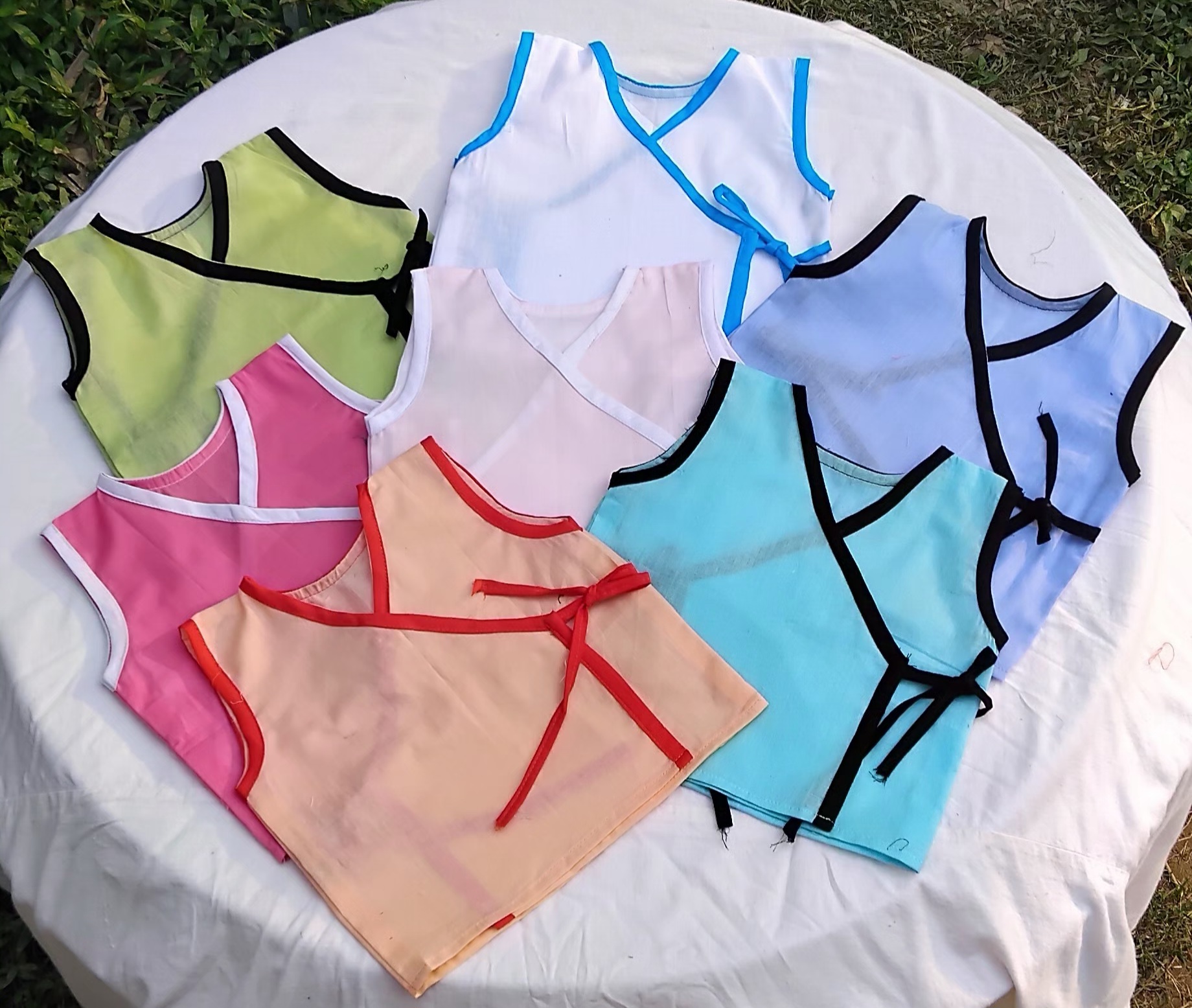 Sleeveless kimono Nima (1pcs) for new born to five years(0-5 yrs) boy, girl or unisex type baby dress_img_2