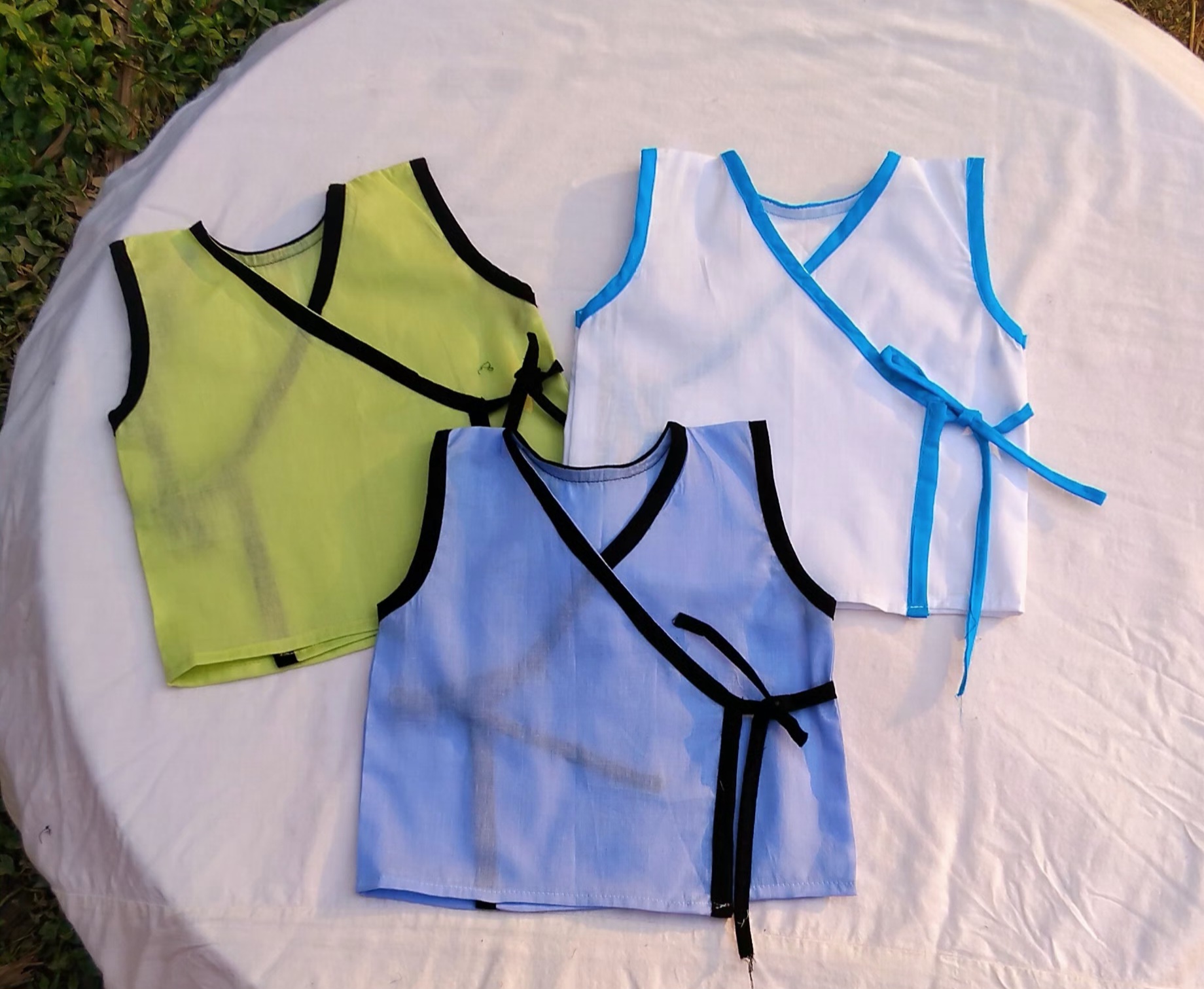 Sleeveless kimono Nima (1pcs) for new born to five years(0-5 yrs) boy, girl or unisex type baby dress_img_1