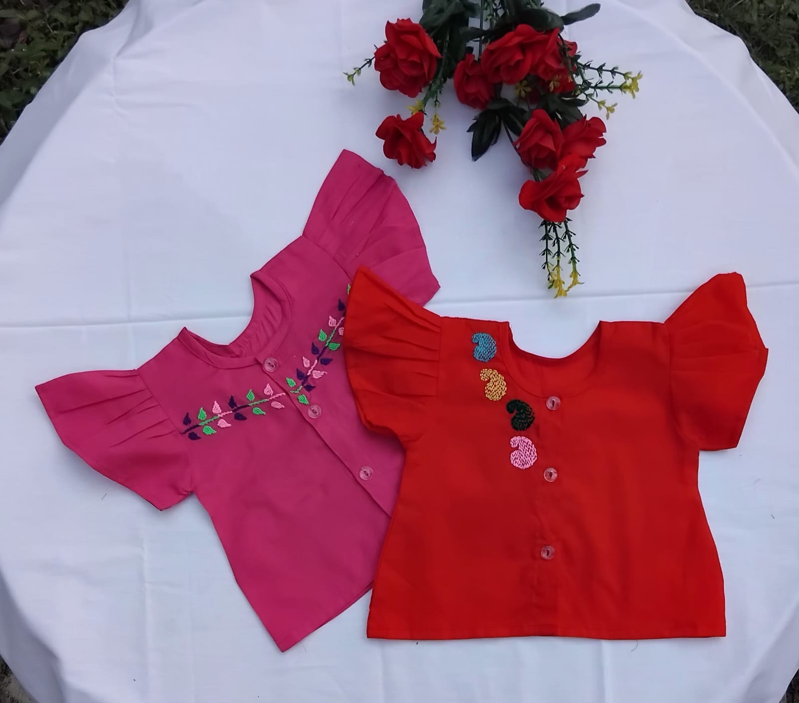 Girls Half Sleeve Cotton Nima (2 set combo)(কুচিহাতা নিমা)  for Baby Girl | BabyHome (Copy)_img_0