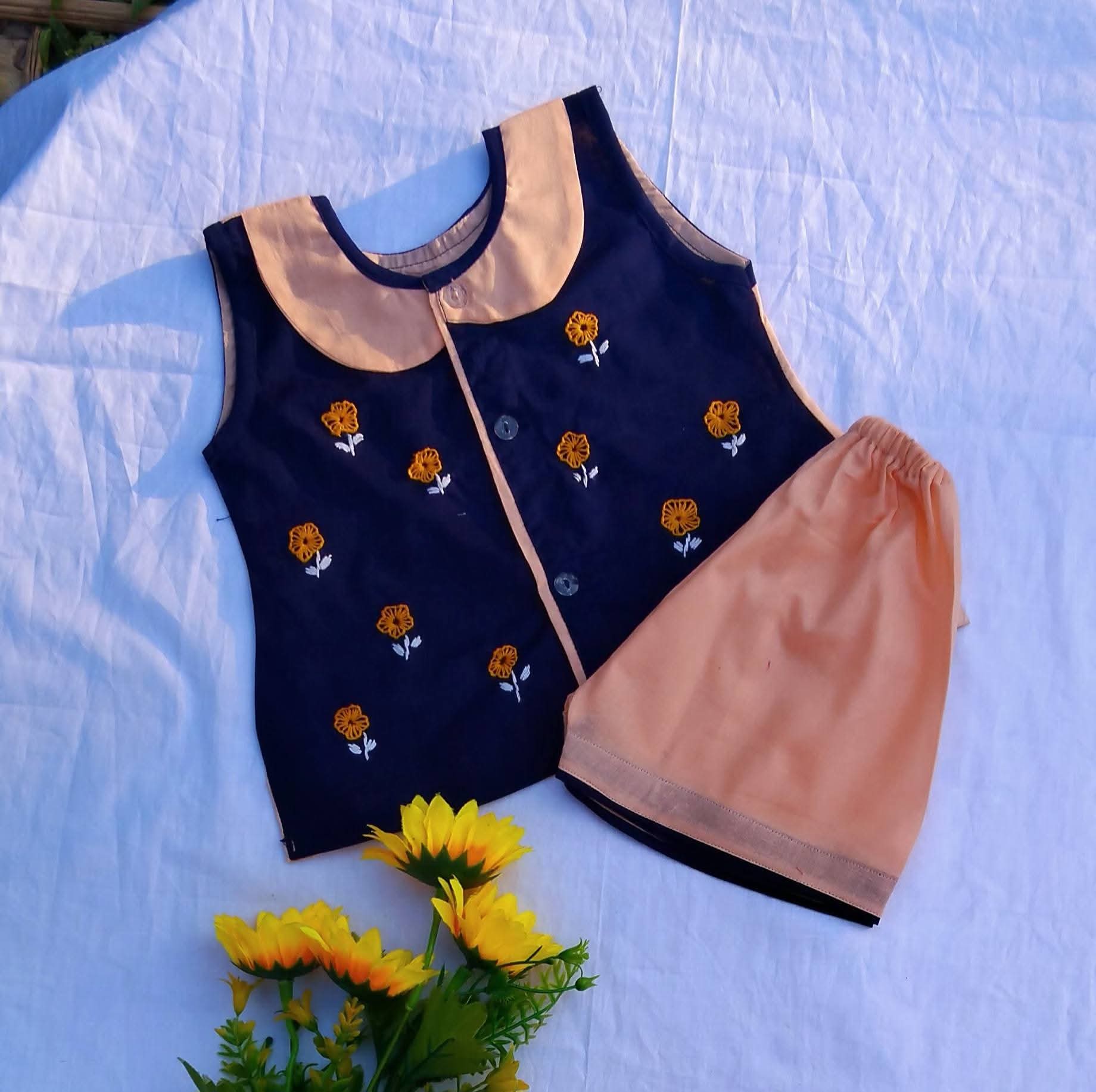 Sleeveless Nima and Pant set for new born to five years boy, girl or unisex type_img_0