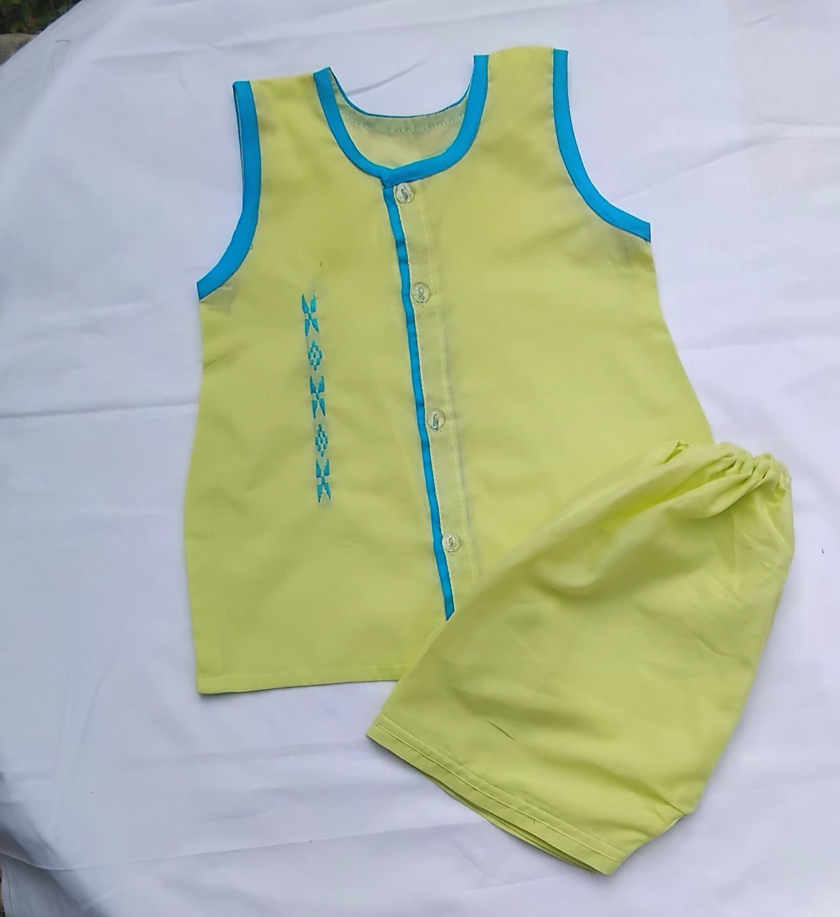 Sleeveless Nima and Pant set for new born to five years boy, girl or unisex type_img_0